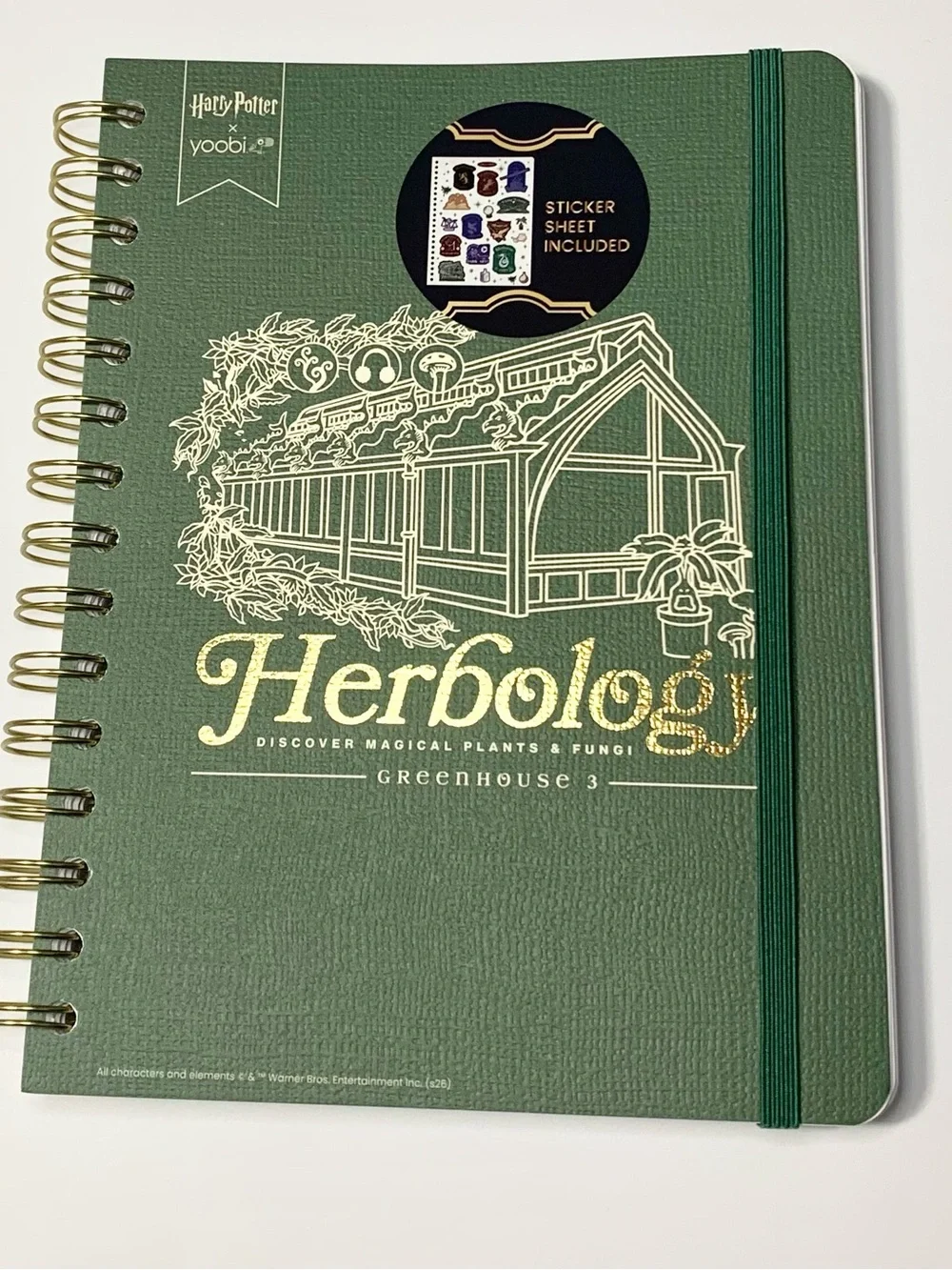 Yoobi x Harry Potter Herbology Journal Notebook NEW Stickers Included 6” x 8”
